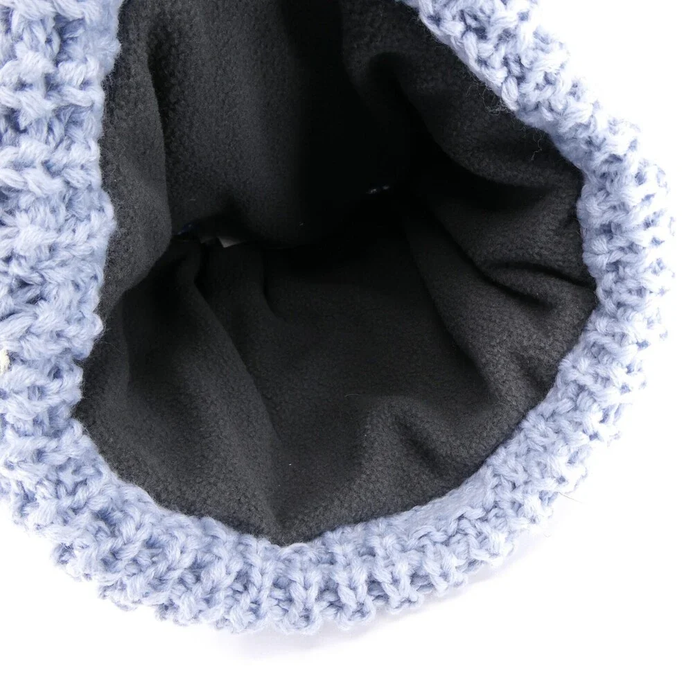 Cobra Winter Hat Womens One Size Blue Cable‎ Knit Preppy Cap Car Ouray Sports